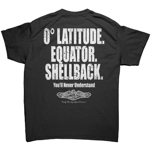 0 Degree Latitude. Equator. Shellback. T-shirt Back