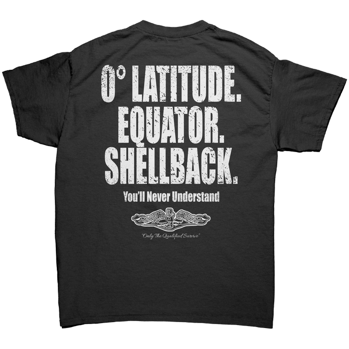 0 Degree Latitude. Equator. Shellback. T-shirt Back