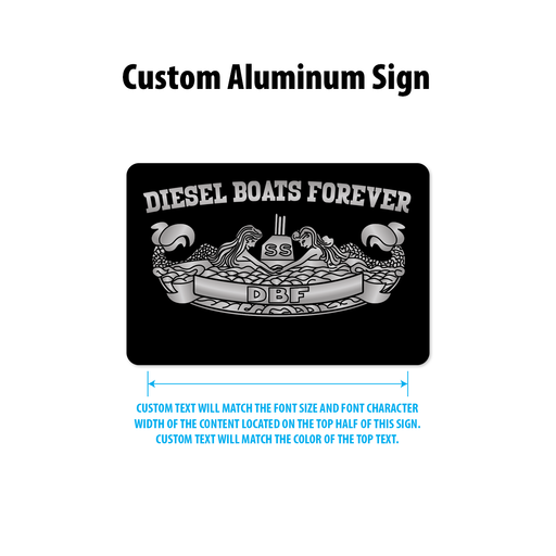 Diesel Boats Forever Custom Aluminum Sign