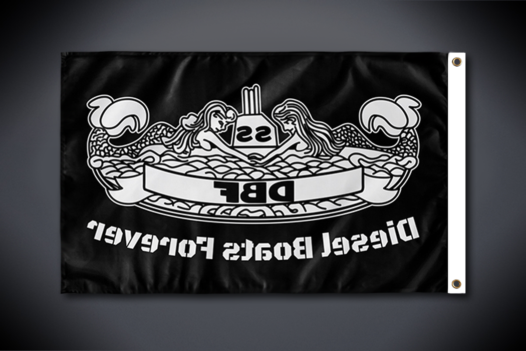 Diesel Boats Forever DBF Flag (Side 2 - Single Sided - Outdoor Use)