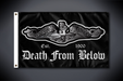 United States Silent Service Flag - Death From Below Est. 1900 (Side 1 - Single Sided - Outdoor Use)