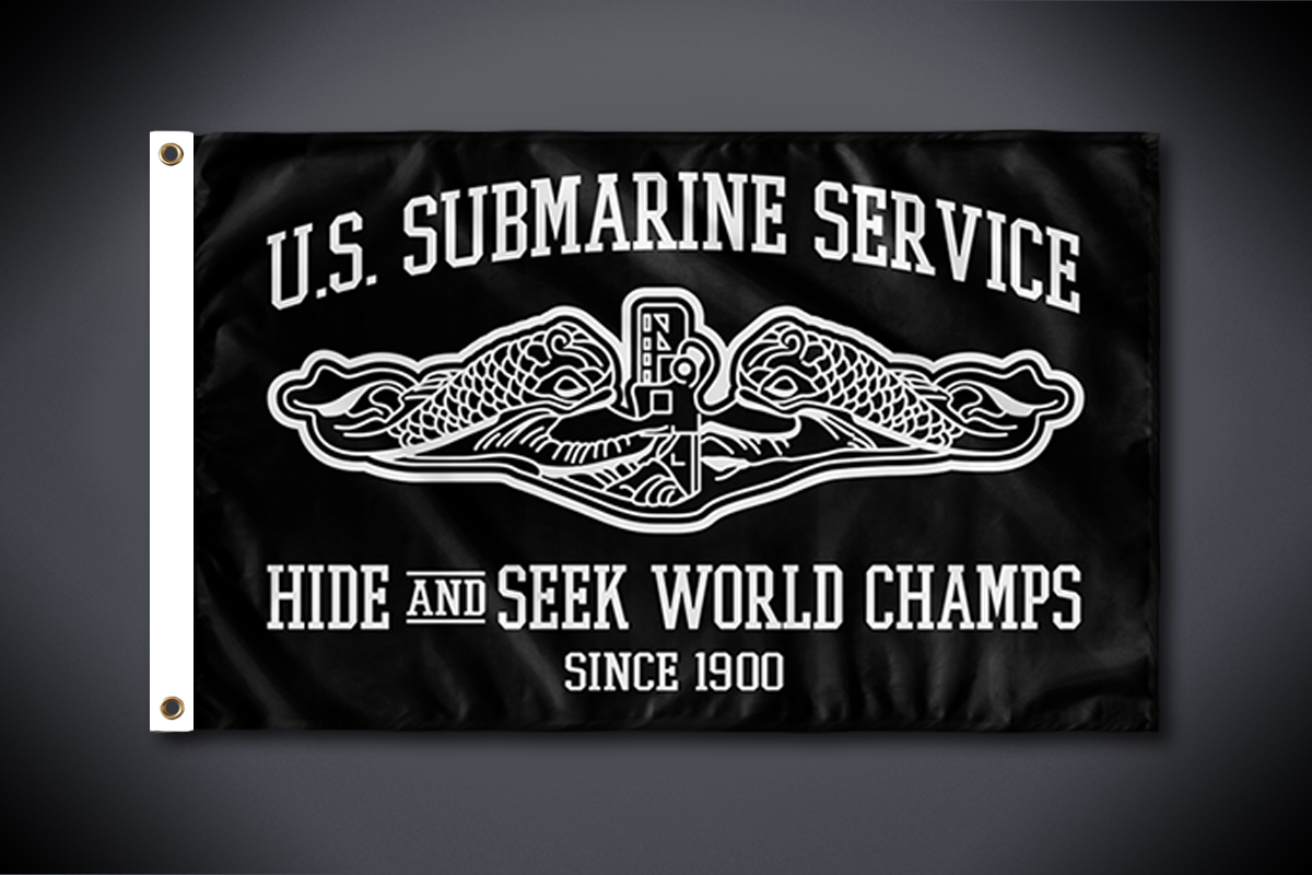 U.S. Submarine Service Single-Sided Flags Collection: Honor the Legacy Indoors & Outdoors