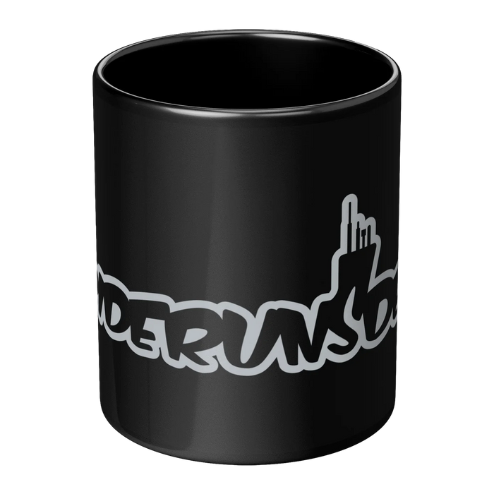 Pride Runs Deep Coffee Mug in Shape of Submarine - Silver Color - Center View