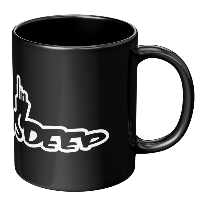 Pride Runs Deep Coffee Mug in Shape of Submarine - White Color - Handle on Right Side