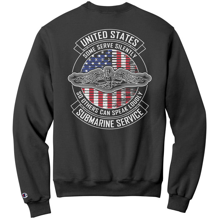 Some Serve Silently So Others Can Speak Loudly Submariner Sweatshirt Back