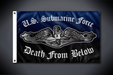 U.S. Submarine Force Death From Below Flag (Side 1 -Single Sided - Outdoor Use)