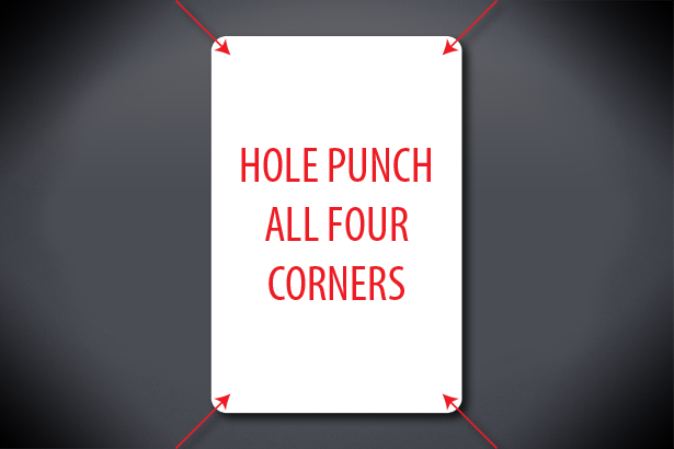 Hole Punch All Four Corners