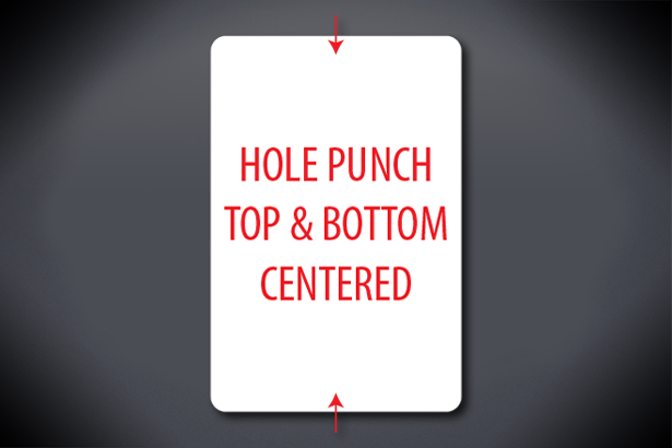 Hole Punch Top & Bottom Centered