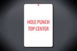 Hole Punch Top Center