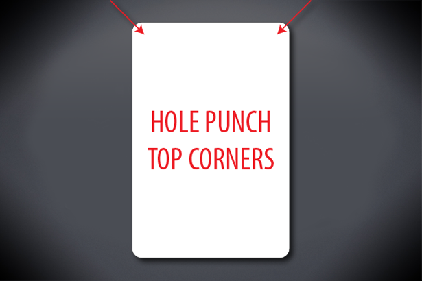 Hole Punch Top Corners