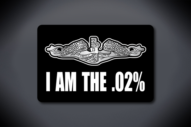 I Am The .02% Aluminum Sign